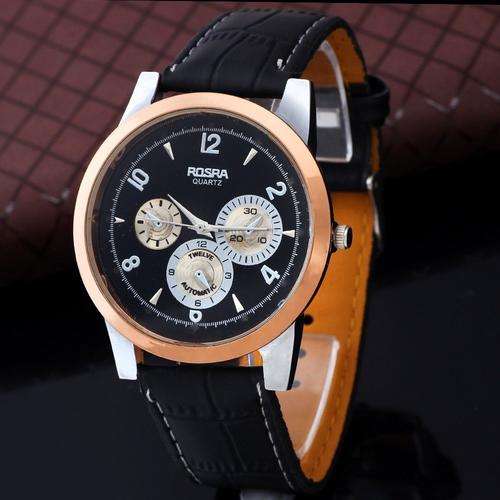 Mens Smart ROSRA Leather Band Watch